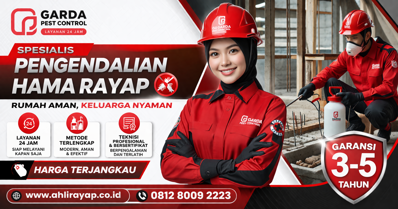 Jasa Semprot Anti Rayap Garansi 3 Tahun