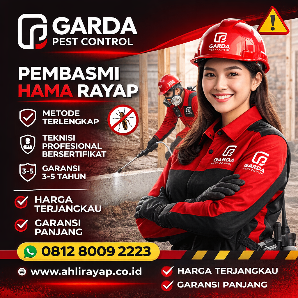 Jasa Semprot Anti Rayap Banyumas Garansi 3 Tahun