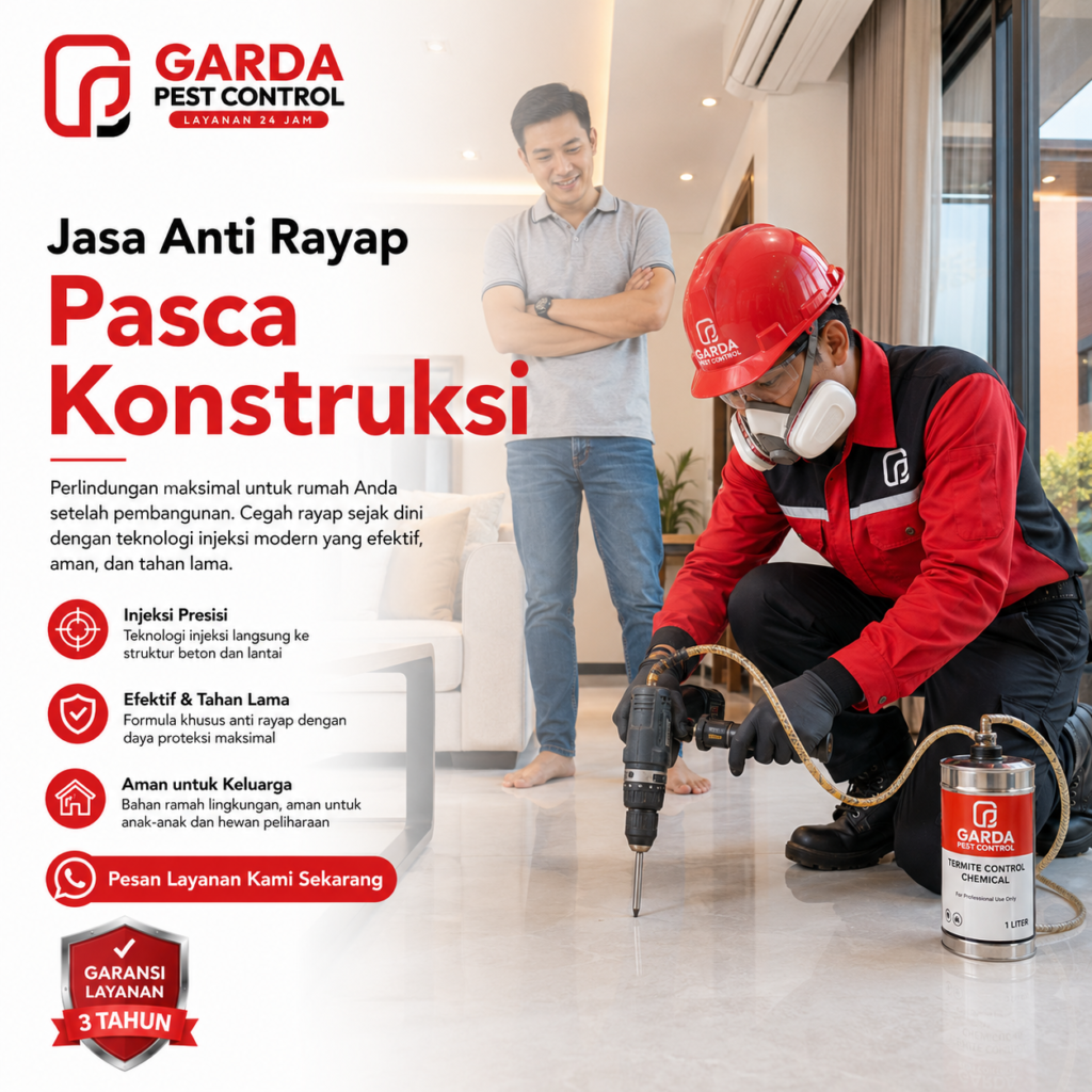 Jasa Anti Rayap Pasca Konstruksi Solo