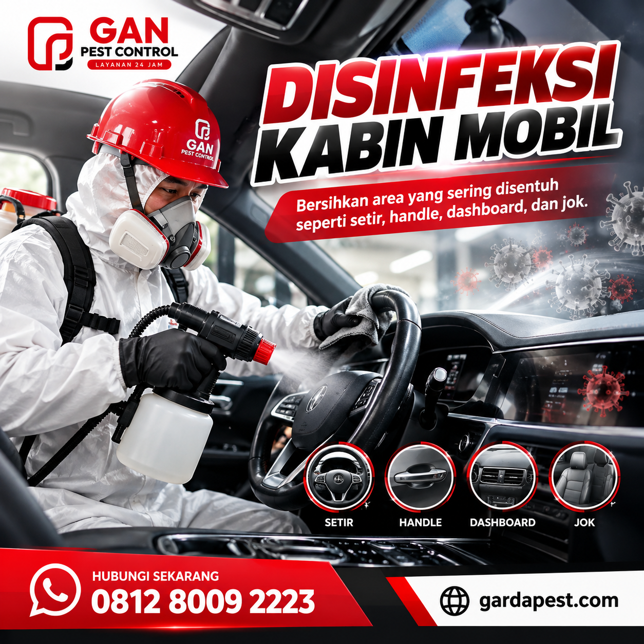 Jasa Disinfektan Mobil Bandung Virus Influenza A